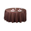Polyester 108" Round Tablecloth Chocolate - Wrinkle - Resistant Table Cover - Linen Luxes