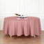 Polyester 108" Round Tablecloth Dusty Rose - Wrinkle - Resistant Table Cover - Linen Luxes