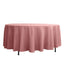 Polyester 108" Round Tablecloth Dusty Rose - Wrinkle - Resistant Table Cover - Linen Luxes