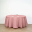 Polyester 108" Round Tablecloth Dusty Rose - Wrinkle - Resistant Table Cover - Linen Luxes