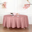 Polyester 108" Round Tablecloth Dusty Rose - Wrinkle - Resistant Table Cover - Linen Luxes