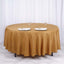 Polyester 108" Round Tablecloth Gold - Wrinkle - Resistant and Stylish Table Cover - Linen Luxes