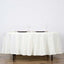 Polyester 108" Round Tablecloth Ivory - Wrinkle - Resistant Table Cover - Linen Luxes