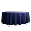 Polyester 108" Round Tablecloth Navy Blue - Wrinkle - Resistant Table Cover - Linen Luxes