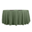 Polyester 108" Round Tablecloth Olive Green - Wrinkle - Resistant Table Cover - Linen Luxes