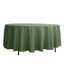 Polyester 108" Round Tablecloth Olive Green - Wrinkle - Resistant Table Cover - Linen Luxes