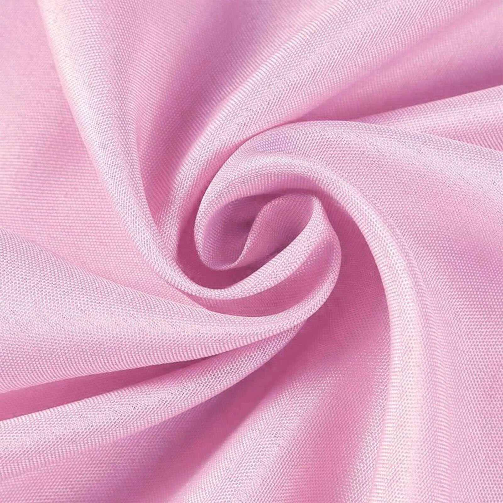 Polyester 108" Round Tablecloth Pink - Wrinkle - Resistant Table Cover - Linen Luxes