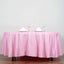 Polyester 108" Round Tablecloth Pink - Wrinkle - Resistant Table Cover - Linen Luxes