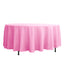 Polyester 108" Round Tablecloth Pink - Wrinkle - Resistant Table Cover - Linen Luxes
