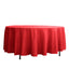 Polyester 108" Round Tablecloth Red - Wrinkle - Resistant Table Cover - Linen Luxes