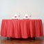 Polyester 108" Round Tablecloth Red - Wrinkle - Resistant Table Cover - Linen Luxes