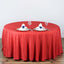 Polyester 108" Round Tablecloth Red - Wrinkle - Resistant Table Cover - Linen Luxes