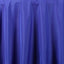 Polyester 108" Round Tablecloth Royal Blue - Wrinkle - Resistant Table Cover - Linen Luxes