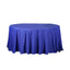 Polyester 108" Round Tablecloth Royal Blue - Wrinkle - Resistant Table Cover - Linen Luxes