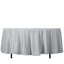 Polyester 108" Round Tablecloth Silver - Wrinkle - Resistant Table Cover - Linen Luxes