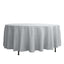 Polyester 108" Round Tablecloth Silver - Wrinkle - Resistant Table Cover - Linen Luxes