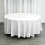 Polyester 108" Round Tablecloth White - Wrinkle - Resistant and Stylish Table Cover - Linen Luxes