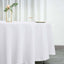 Polyester 108" Round Tablecloth White - Wrinkle - Resistant and Stylish Table Cover - Linen Luxes
