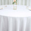 Polyester 108" Round Tablecloth White - Wrinkle - Resistant and Stylish Table Cover - Linen Luxes