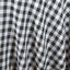 Polyester 108" Round Tablecloth White/Black - Checkered Buffalo Plaid Table Cover - Linen Luxes