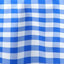 Polyester 108" Round Tablecloth White/Blue - Checkered Buffalo Plaid Table Cover - Linen Luxes