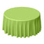 Polyester 120" Round Tablecloth Apple Green - Seamless Wrinkle-Resistant Table Cover