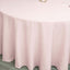 Polyester 120" Round Tablecloth Blush - Seamless Wrinkle - Resistant Table Cover - Linen Luxes