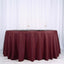 Polyester 120" Round Tablecloth Burgundy - Seamless Wrinkle - Resistant Table Cover - Linen Luxes