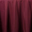 Polyester 120" Round Tablecloth Burgundy - Seamless Wrinkle - Resistant Table Cover - Linen Luxes