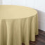 Polyester 120" Round Tablecloth Champagne - Seamless Wrinkle - Resistant Table Cover - Linen Luxes