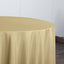 Polyester 120" Round Tablecloth Champagne - Seamless Wrinkle - Resistant Table Cover - Linen Luxes