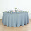 Polyester 120" Round Tablecloth Dusty Blue - Seamless Wrinkle - Resistant Table Cover - Linen Luxes