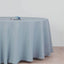 Polyester 120" Round Tablecloth Dusty Blue - Seamless Wrinkle - Resistant Table Cover - Linen Luxes