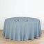 Polyester 120" Round Tablecloth Dusty Blue - Seamless Wrinkle - Resistant Table Cover - Linen Luxes