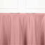 Polyester 120" Round Tablecloth Dusty Rose - Seamless Wrinkle - Resistant Table Cover - Linen Luxes