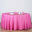 Polyester 120" Round Tablecloth Fuchsia - Seamless Wrinkle - Resistant Table Cover - Linen Luxes