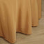 Polyester 120" Round Tablecloth Gold - Seamless Wrinkle - Resistant Design for Weddings - Linen Luxes