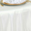 Polyester 120" Round Tablecloth Ivory - Seamless Wrinkle - Resistant Table Cover - Linen Luxes