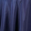 Polyester 120" Round Tablecloth Navy Blue - Seamless Wrinkle - Resistant Table Cover - Linen Luxes