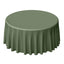 Polyester 120" Round Tablecloth Olive Green - Seamless Wrinkle - Resistant Table Cover - Linen Luxes