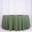 Polyester 120" Round Tablecloth Olive Green - Seamless Wrinkle - Resistant Table Cover - Linen Luxes