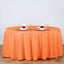 Polyester 120" Round Tablecloth Orange - Seamless Wrinkle - Resistant Table Cover - Linen Luxes