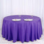 Polyester 120" Round Tablecloth Purple - Seamless Wrinkle - Resistant Table Cover - Linen Luxes