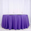 Polyester 120" Round Tablecloth Purple - Seamless Wrinkle - Resistant Table Cover - Linen Luxes