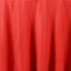 Polyester 120" Round Tablecloth Red - Seamless Wrinkle - Resistant Table Cover - Linen Luxes