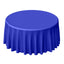 Polyester 120" Round Tablecloth Royal Blue - Seamless Wrinkle - Resistant Table Cover - Linen Luxes