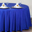Polyester 120" Round Tablecloth Royal Blue - Seamless Wrinkle - Resistant Table Cover - Linen Luxes