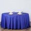 Polyester 120" Round Tablecloth Royal Blue - Seamless Wrinkle - Resistant Table Cover - Linen Luxes