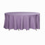 Polyester 120" Round Tablecloth Violet Amethyst - Seamless Wrinkle - Resistant Table Cover - Linen Luxes