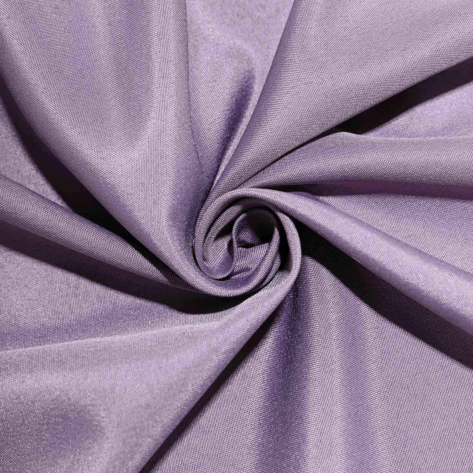 Polyester 120" Round Tablecloth Violet Amethyst - Seamless Wrinkle - Resistant Table Cover - Linen Luxes